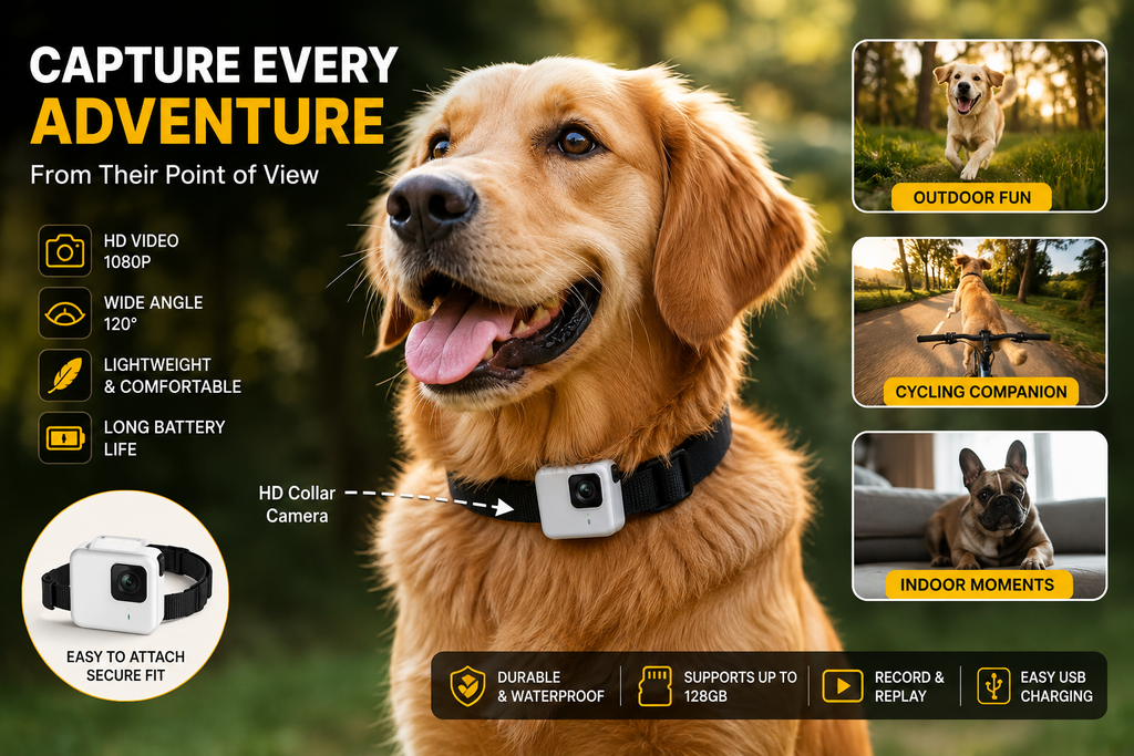 New HD A100 Sports Camera Compact HD sports camera for pets, cycling, and outdoor use. Easy to attach, lightweight, and durable.